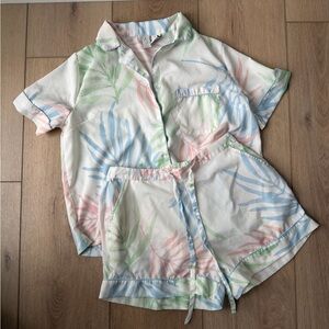 Joie Tropical Pastel Striped Pajama Top